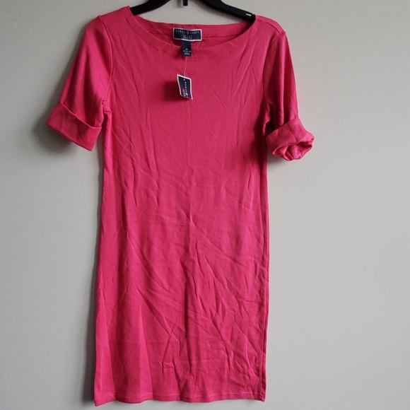 NWT Karen Scott Sport Petites Pink Cotton Dress - Picture 3 of 8